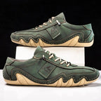 Isaac™ | Zapatos casual de piel con cordones y suela dentada