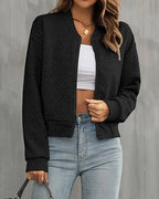 Noelle™ | Chaqueta bomber acolchada de mujer con cremallera