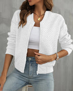Noelle™ | Chaqueta bomber acolchada de mujer con cremallera