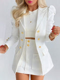 Jenna™ | Conjunto de blazer floral y minifalda