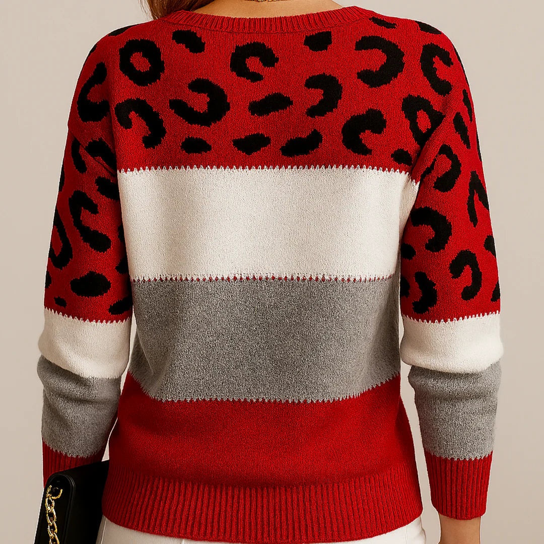 Kelsey™ | Jersey de punto con estampado leopardo
