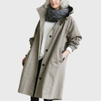 Lillian™ | Parka larga impermeable con capucha y corte amplio