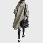 Lillian™ | Parka larga impermeable con capucha y corte amplio