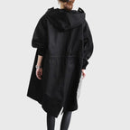 Lillian™ | Parka larga impermeable con capucha y corte amplio
