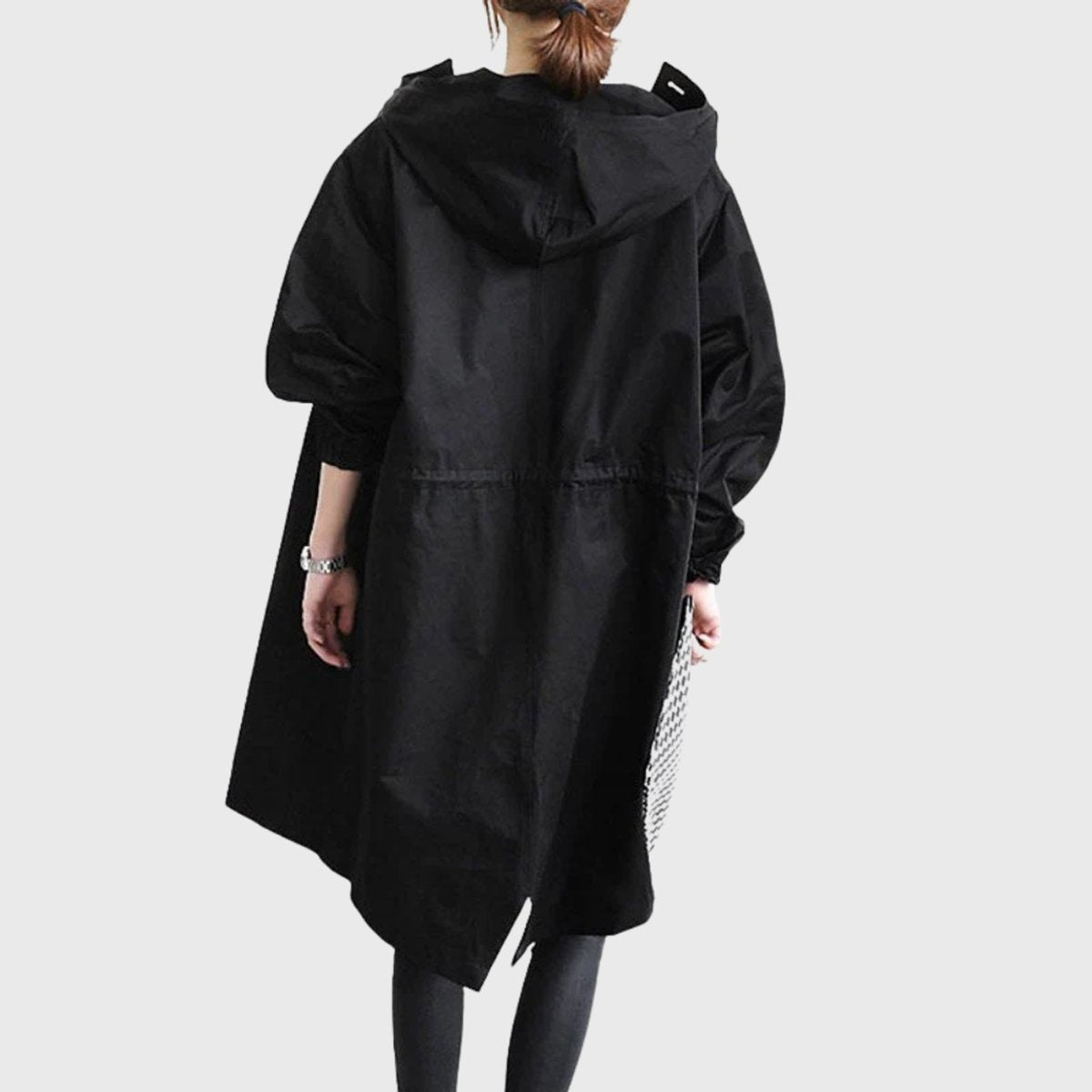 Lillian™ | Parka larga impermeable con capucha y corte amplio