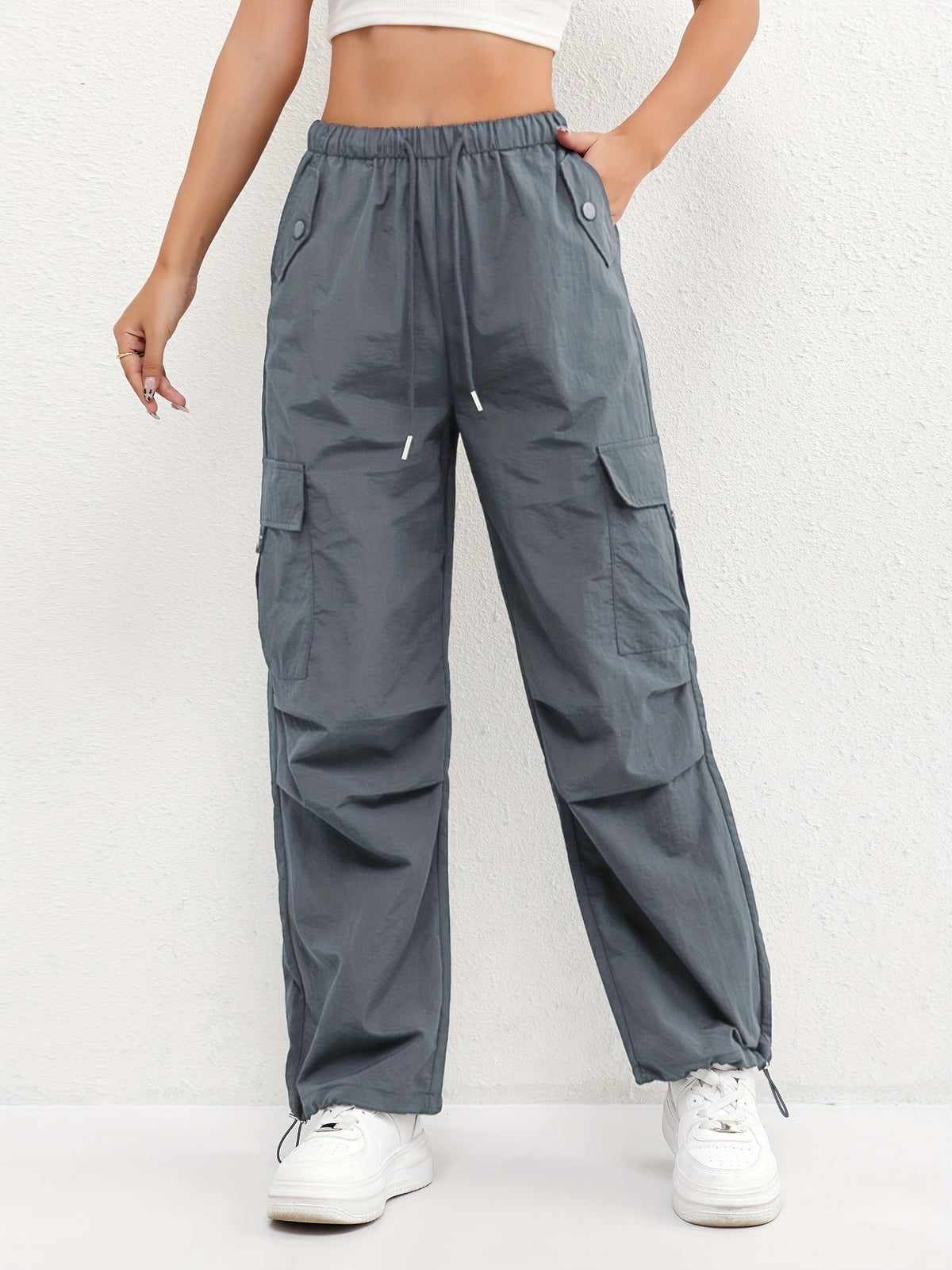 Eloise™ | Pantalón cargo con cintura elástica y bajos ajustables