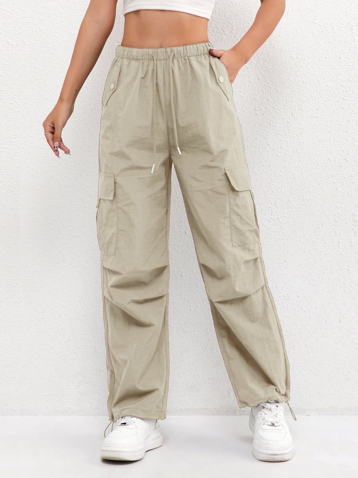 Eloise™ | Pantalón cargo con cintura elástica y bajos ajustables