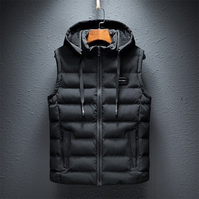 Noah™ | Chaleco acolchado de hombre con capucha y cremallera