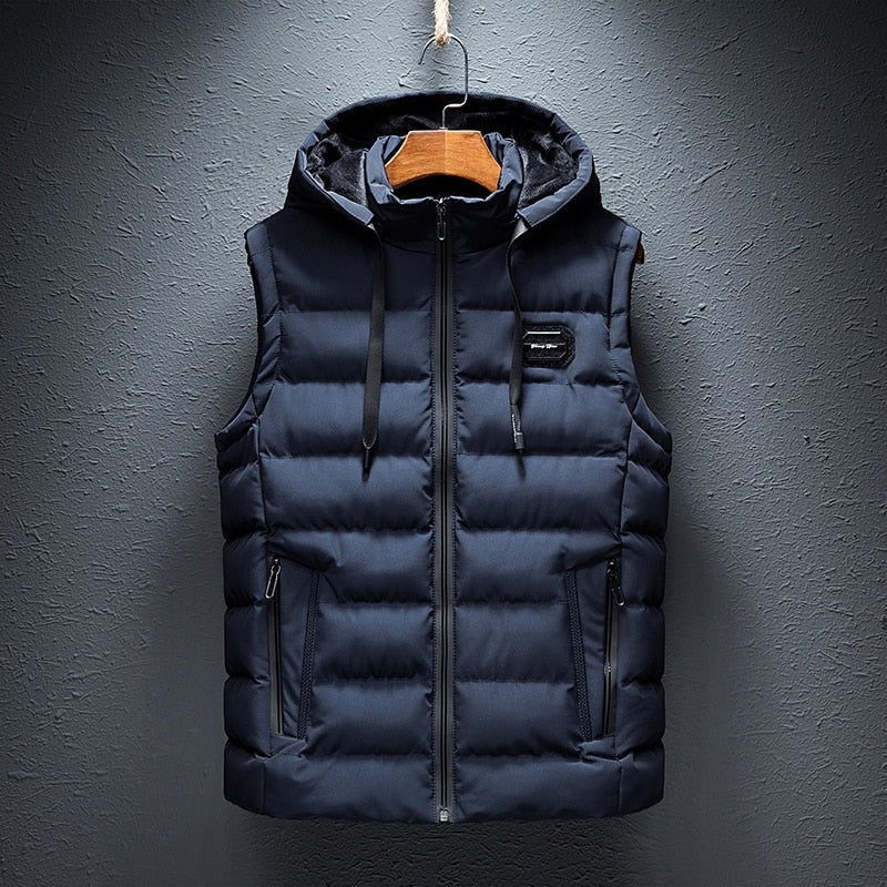 Noah™ | Chaleco acolchado de hombre con capucha y cremallera