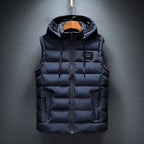 Noah™ | Chaleco acolchado de hombre con capucha y cremallera