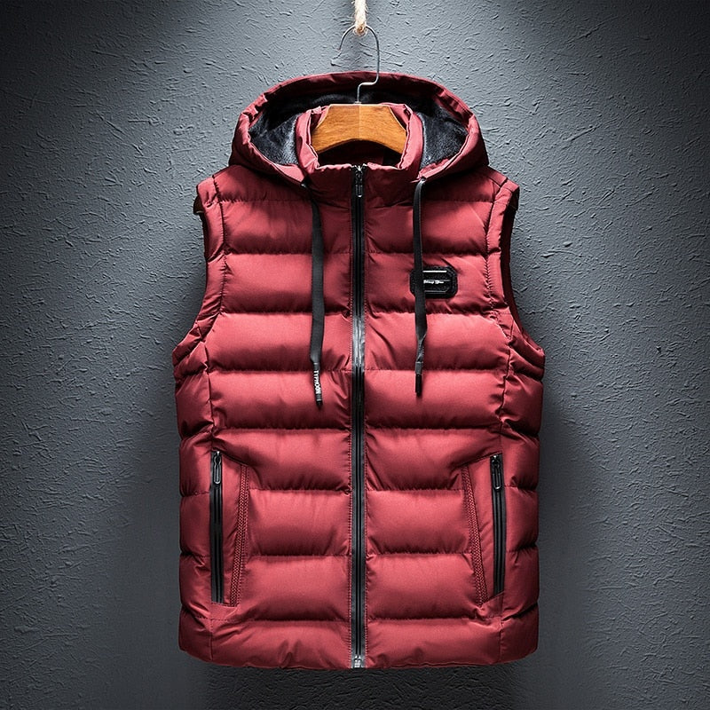 Noah™ | Chaleco acolchado de hombre con capucha y cremallera