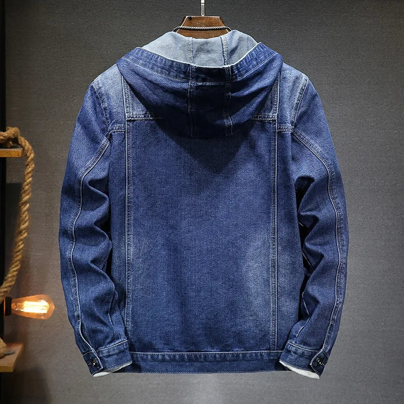 Preston™ | Chaqueta vaquera de hombre con capucha y bolsillos
