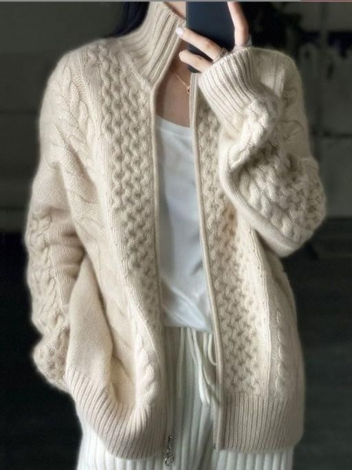 Addison™ | Jersey de punto de ochos oversize con cremallera