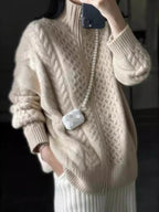 Addison™ | Jersey de punto de ochos oversize con cremallera