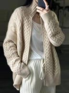 Addison™ | Jersey de punto de ochos oversize con cremallera