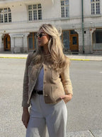 Maggie™ | Chaqueta de tweed corta con botones