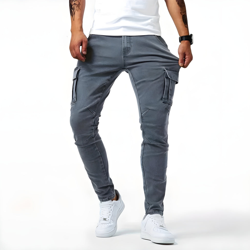 Travis™ | Pantalón cargo slim con múltiples bolsillos