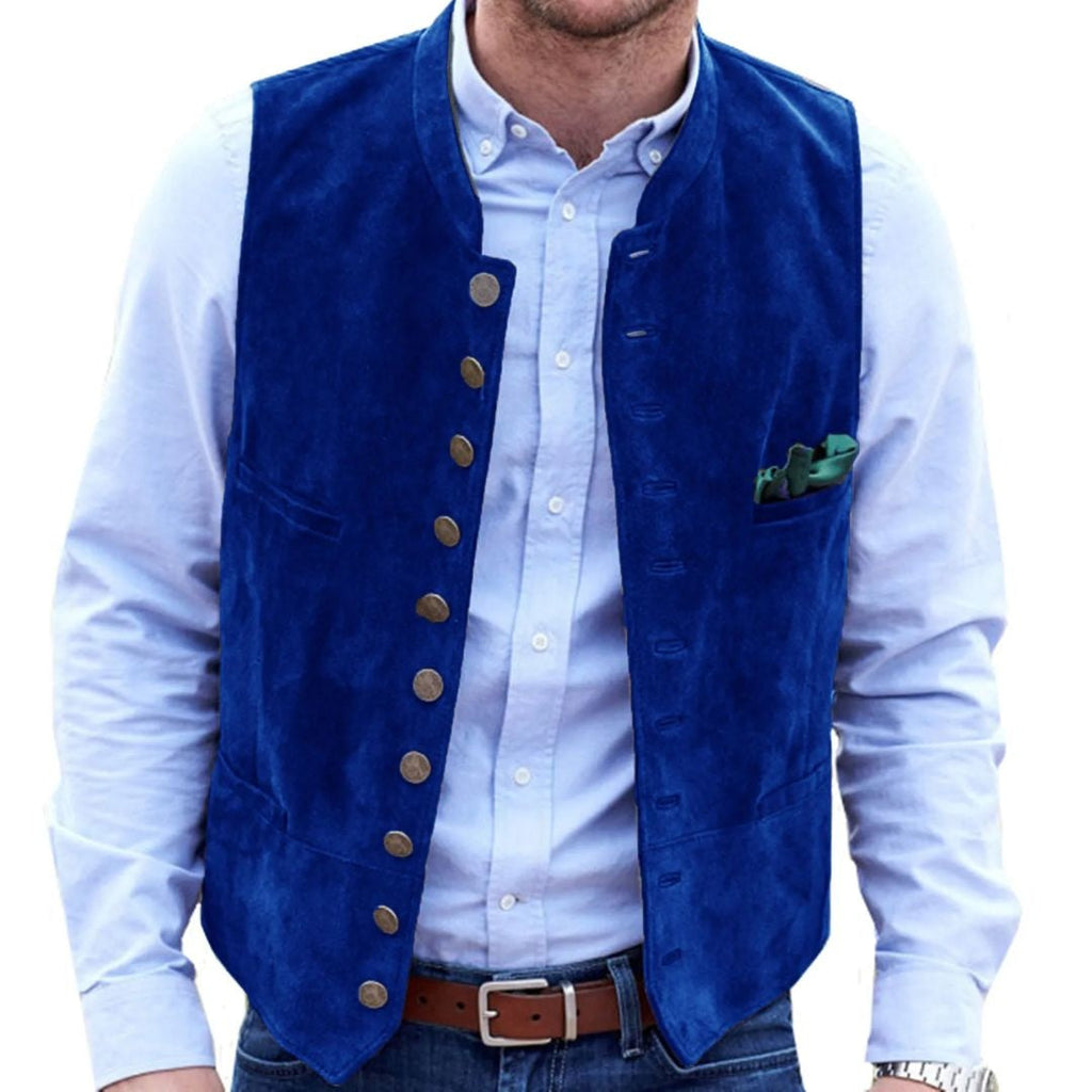 Theodore™ | Chaleco de ante con botones de estilo tradicional