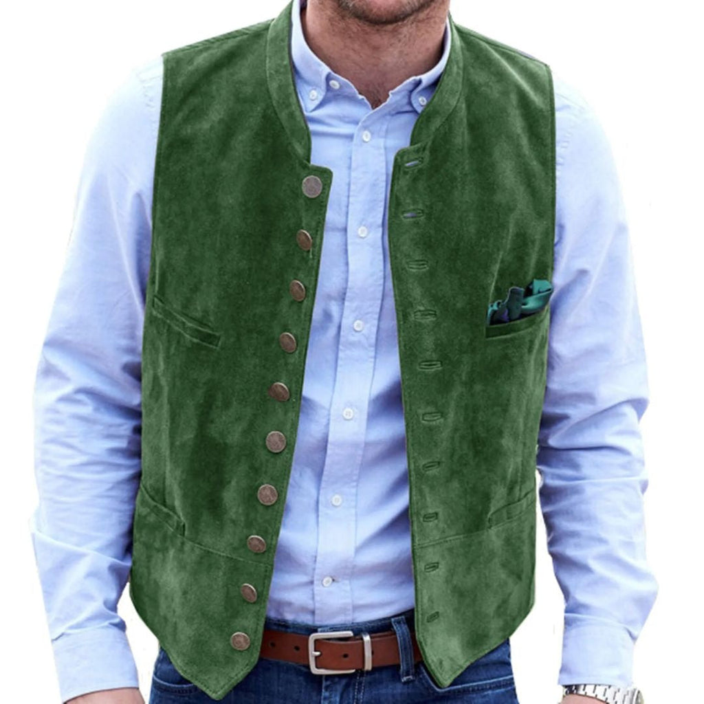 Theodore™ | Chaleco de ante con botones de estilo tradicional