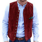 Theodore™ | Chaleco de ante con botones de estilo tradicional