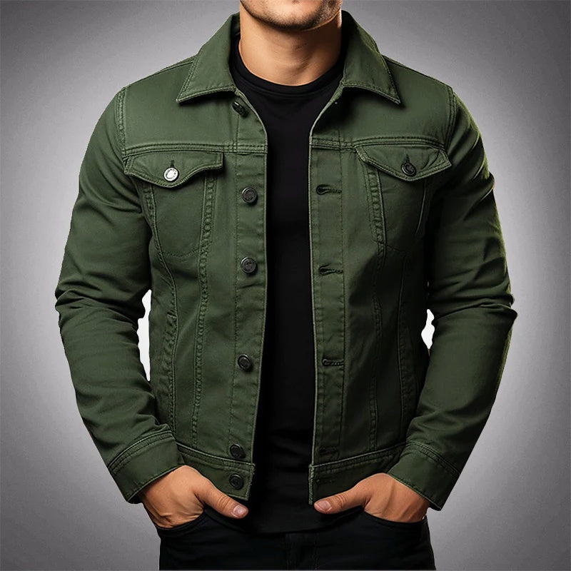 Simon™ | Chaqueta vaquera de algodón con botones