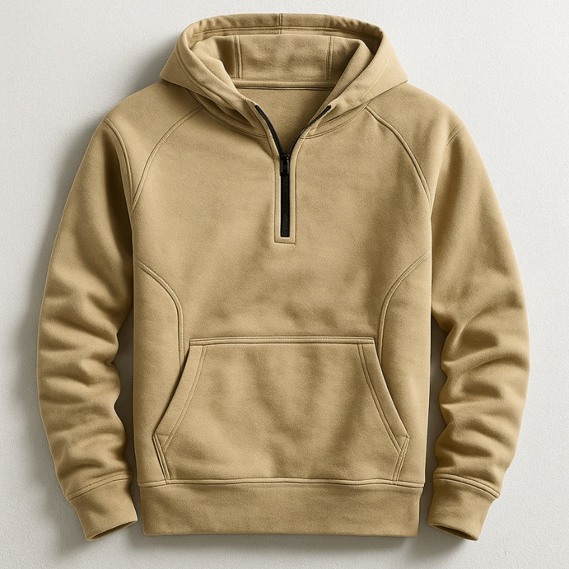 Joseph™ | Sudadera de algodón con cremallera y bolsillo canguro
