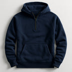 Joseph™ | Sudadera de algodón con cremallera y bolsillo canguro