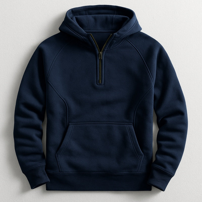 Joseph™ | Sudadera de algodón con cremallera y bolsillo canguro