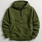 Joseph™ | Sudadera de algodón con cremallera y bolsillo canguro