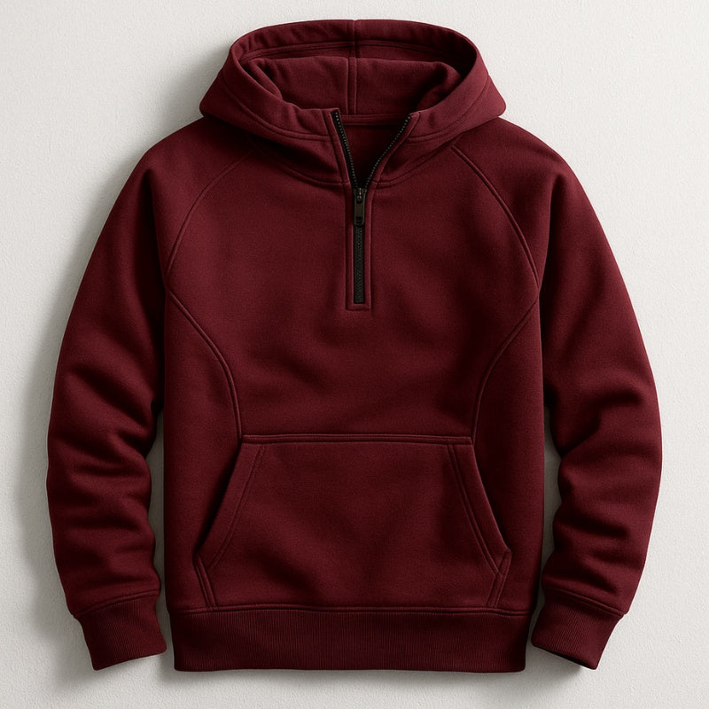 Joseph™ | Sudadera de algodón con cremallera y bolsillo canguro