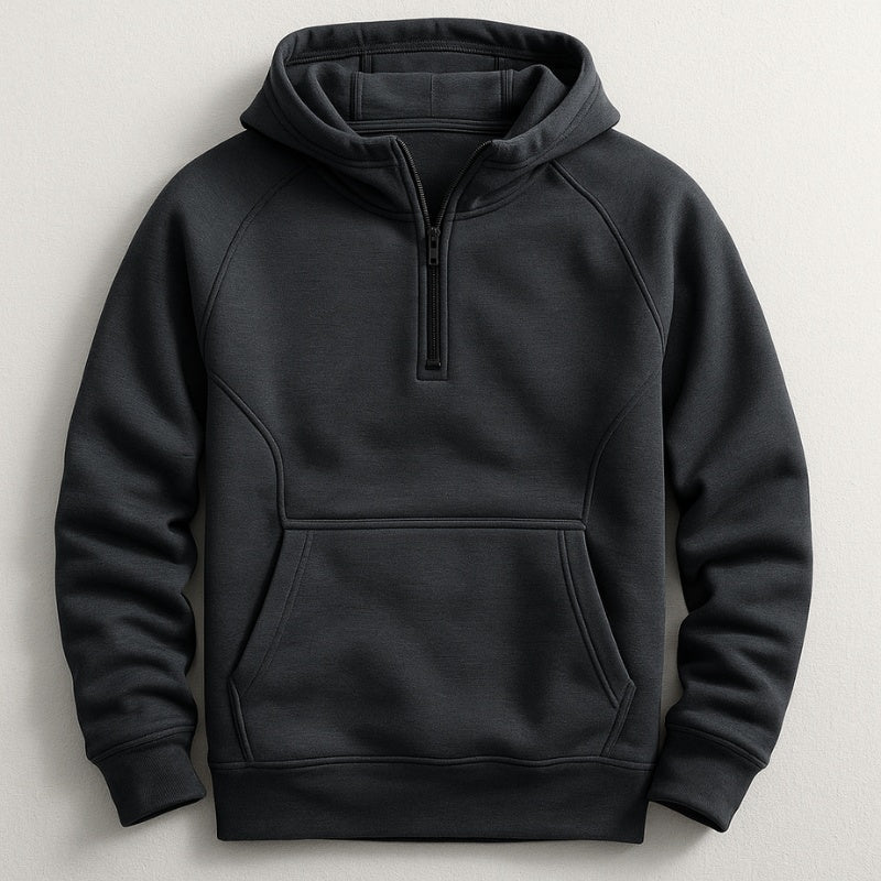Joseph™ | Sudadera de algodón con cremallera y bolsillo canguro