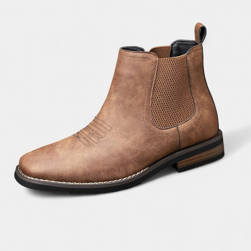 Connor™ | Botas Chelsea de piel sintética con suela de tacón