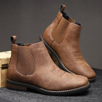 Connor™ | Botas Chelsea de piel sintética con suela de tacón