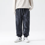 Harvey™ | Jogger de algodón acid wash con puños elásticos