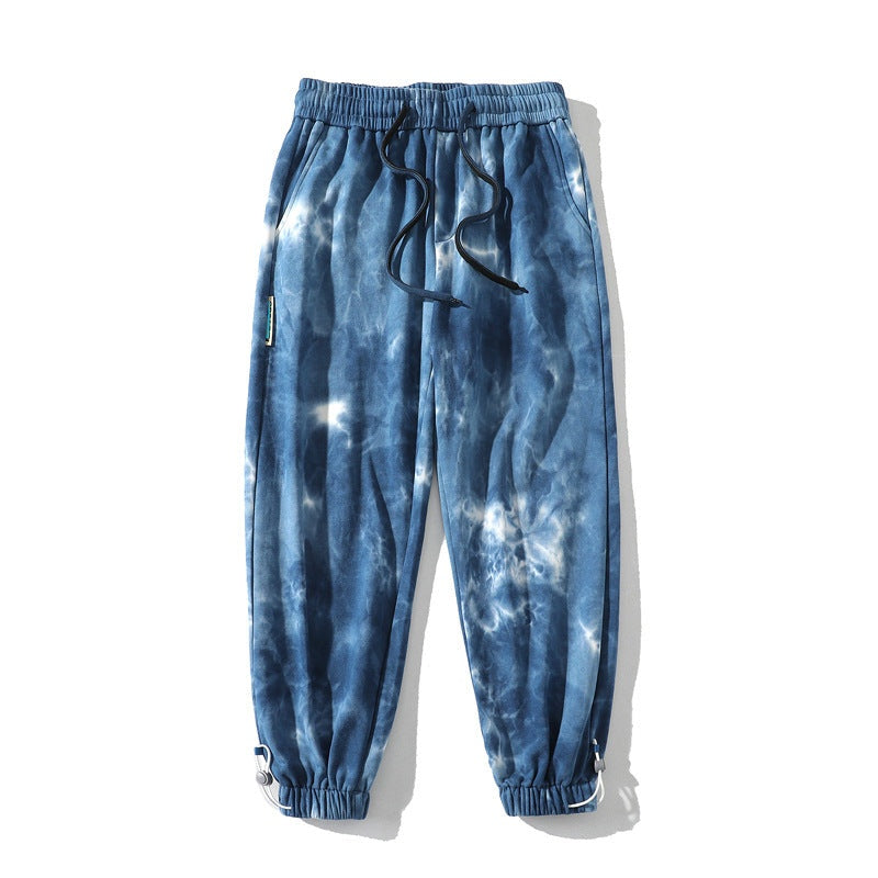 Harvey™ | Jogger de algodón acid wash con puños elásticos