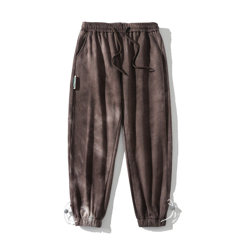 Harvey™ | Jogger de algodón acid wash con puños elásticos