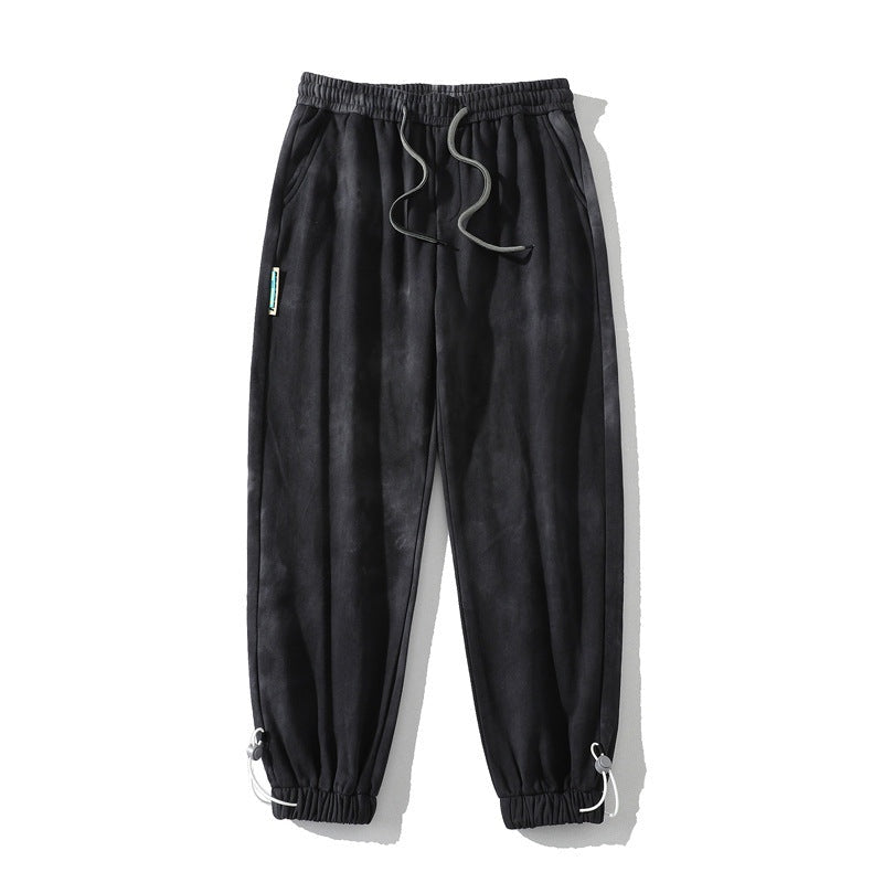 Harvey™ | Jogger de algodón acid wash con puños elásticos
