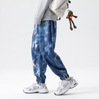 Harvey™ | Jogger de algodón acid wash con puños elásticos