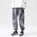 Harvey™ | Jogger de algodón acid wash con puños elásticos