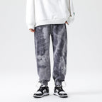 Harvey™ | Jogger de algodón acid wash con puños elásticos