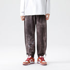 Harvey™ | Jogger de algodón acid wash con puños elásticos