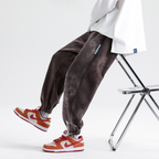 Harvey™ | Jogger de algodón acid wash con puños elásticos