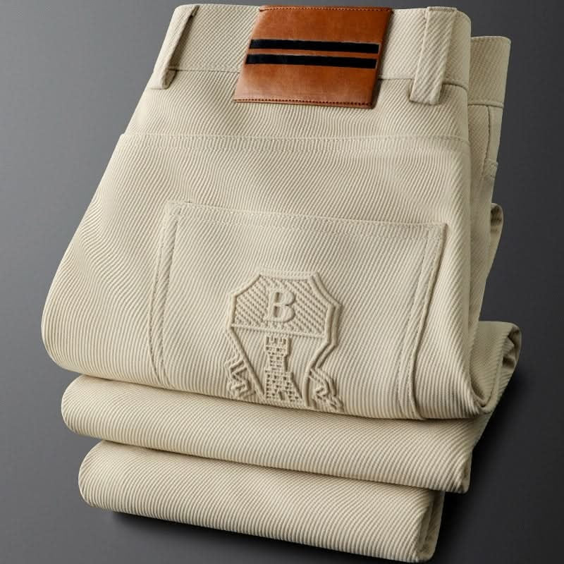 Adrian™ | Pantalón de vestir de sarga de algodón corte recto