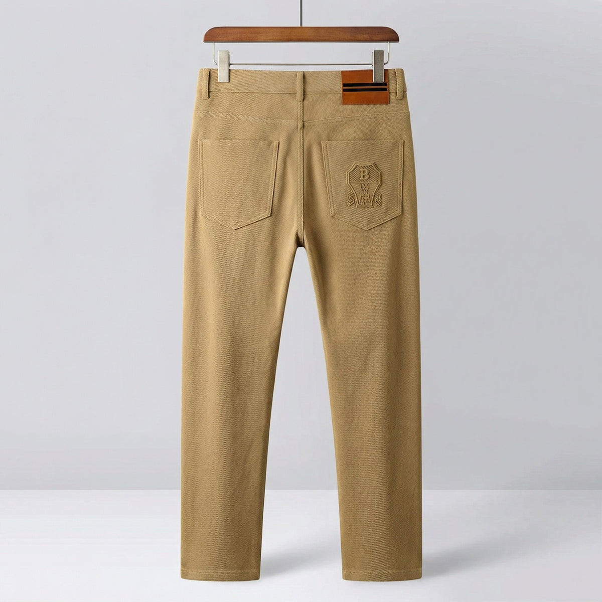 Adrian™ | Pantalón de vestir de sarga de algodón corte recto