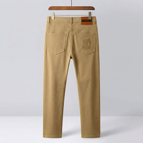 Adrian™ | Pantalón de vestir de sarga de algodón corte recto