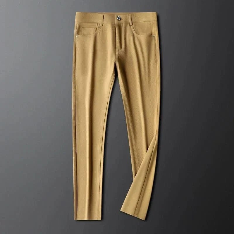Adrian™ | Pantalón de vestir de sarga de algodón corte recto