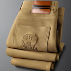 Adrian™ | Pantalón de vestir de sarga de algodón corte recto