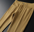 Adrian™ | Pantalón de vestir de sarga de algodón corte recto