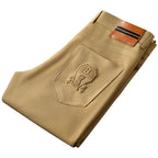Adrian™ | Pantalón de vestir de sarga de algodón corte recto