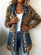 Emma™ | Chaqueta vaquera con estampado de leopardo